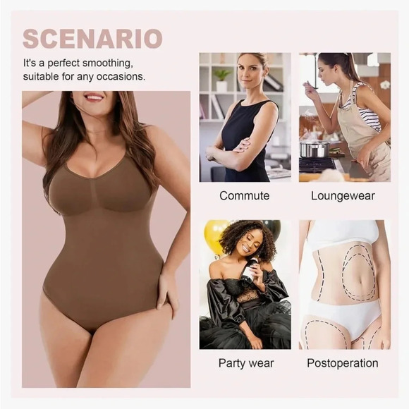 Shapewear Bodysuit for Women VIRAL DAZZLE FAIRY thongTummy Control Low seamless - Picture 9 of 14